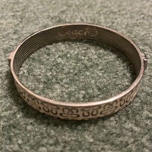 White and silver coach cuff